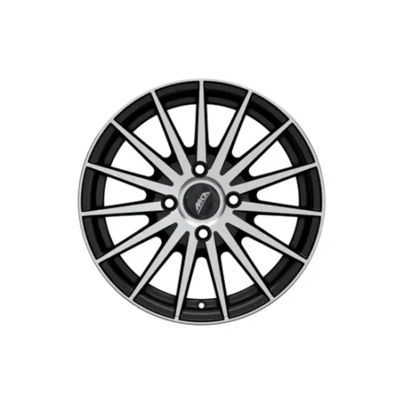 Uno Minda 13" inches Alloy Wheel - Wonder - Black - 4 Holes (Set of 4) - W1D189-000M00